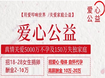 钟祥捐卵助孕生子 爱心志愿者招募